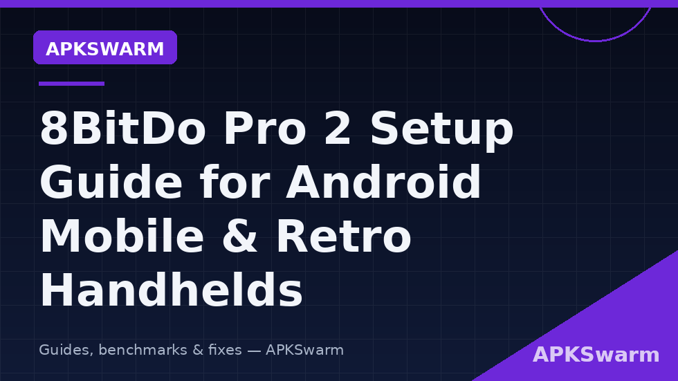 8BitDo Pro 2 setup Android guide showing the four-position mode switch and Ultimate Software profiles