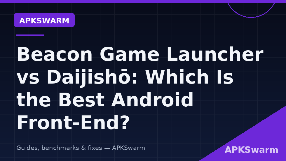 Two Android front end home screens side by side — beacon launcher vs daijisho android frontend comparison