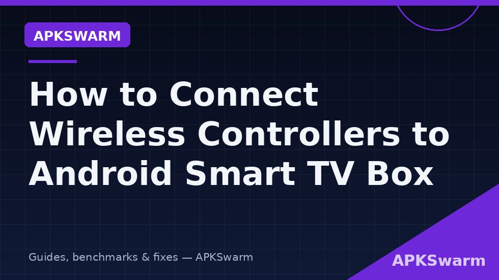 Connect wireless controller to Android TV box using a 2.4 GHz USB dongle for living room gaming