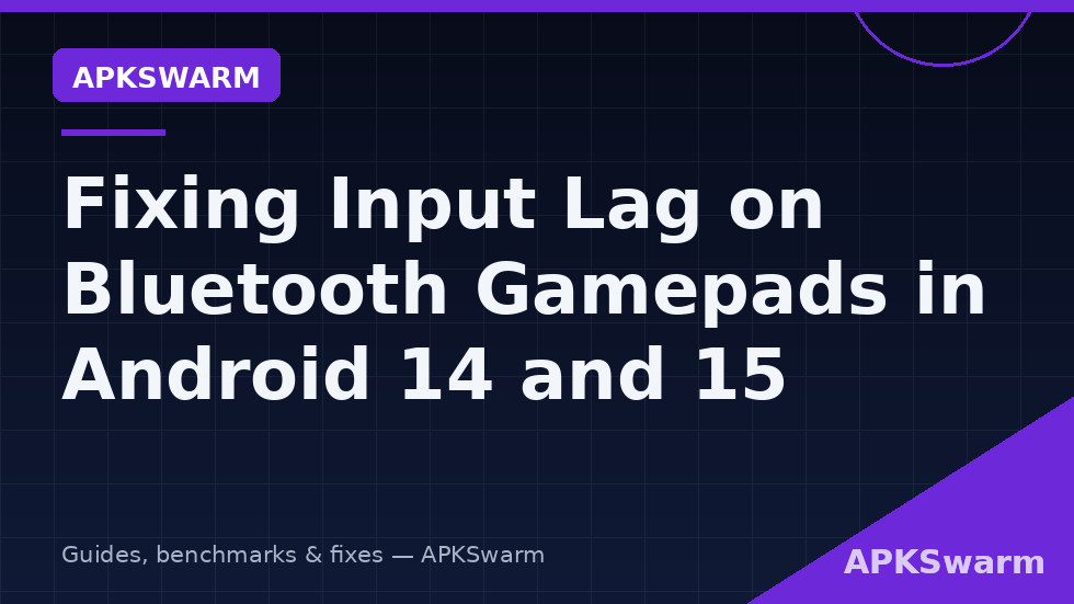 Fix Bluetooth gamepad input lag on Android with a slow motion camera latency test setup