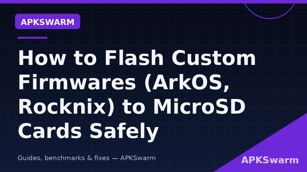 MicroSD card being imaged with custom firmware — flash arkos rocknix custom firmware microsd safely with balenaEtcher