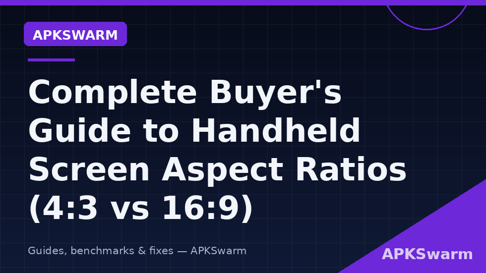 Retro games pillarboxed on wide and native handheld screens — retro handheld screen aspect ratio 4 3 16 9 effective size comparison