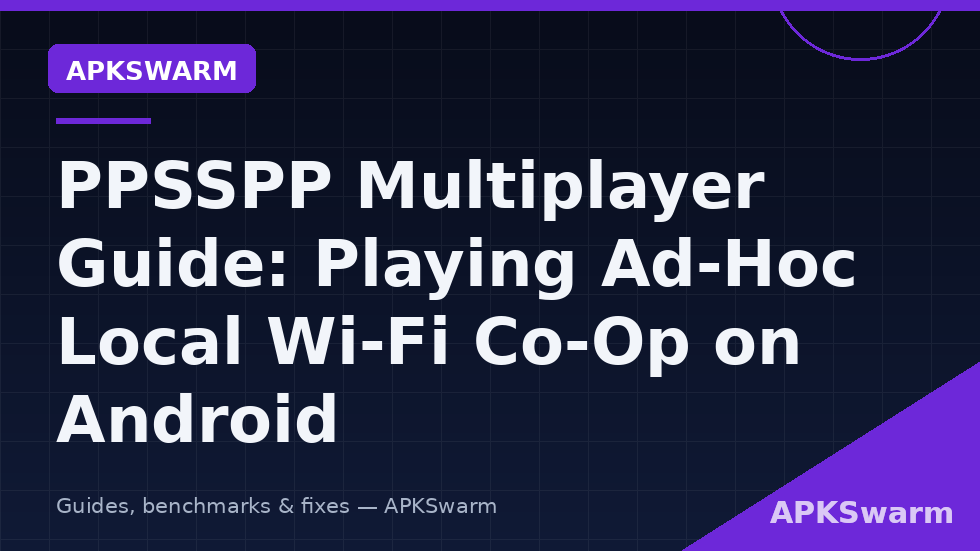 Two Android phones running PPSSPP connected in an ad-hoc local Wi-Fi multiplayer lobby