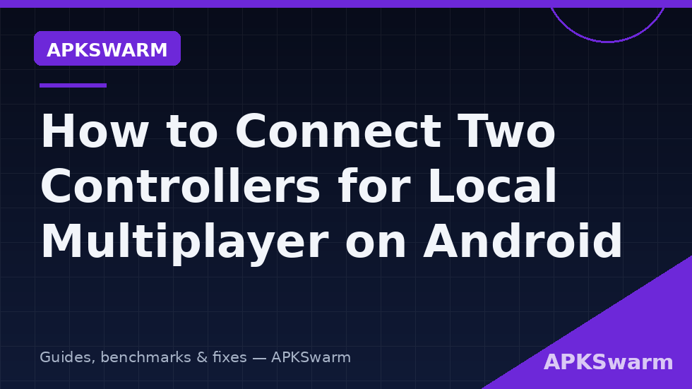 Two controllers connected for local multiplayer on an Android phone with two players in an emulator game