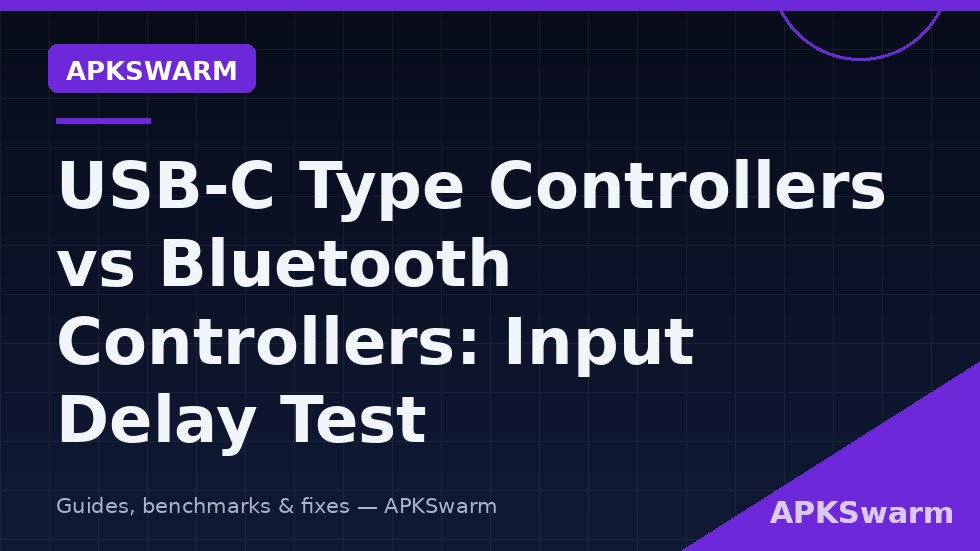 USB-C vs Bluetooth controller latency on Android measured with a high speed camera frame counting method